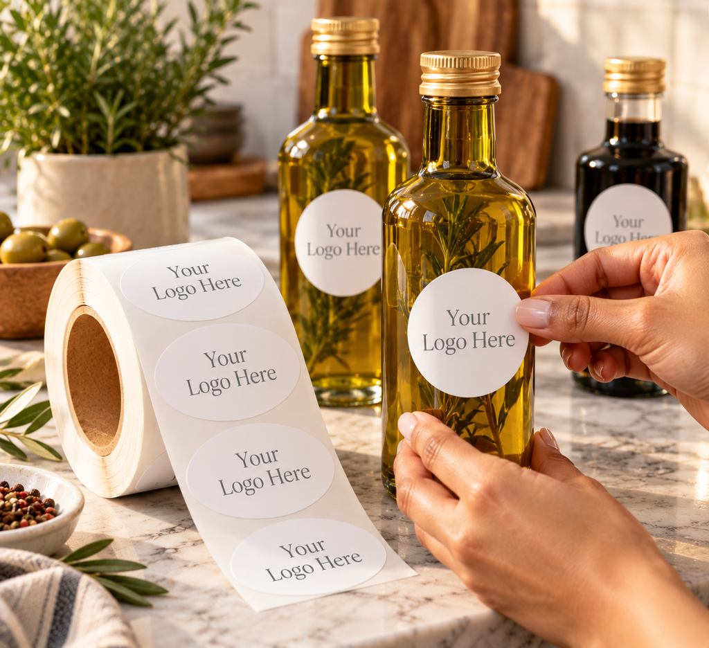 Oval Roll Labels