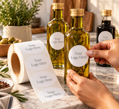 Oval Roll Labels